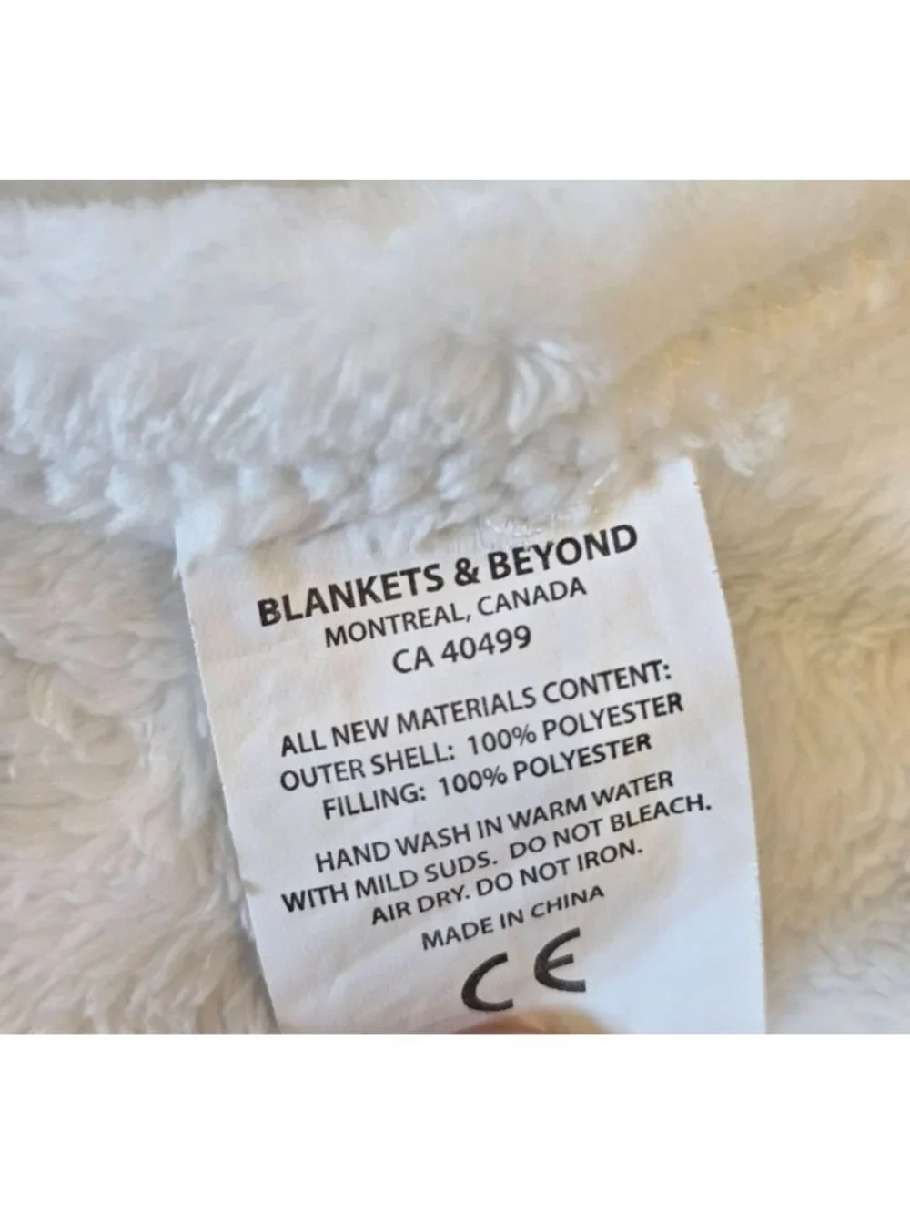 Blankets and Beyond White Gray Bunny Plush Security Blanket Lovey